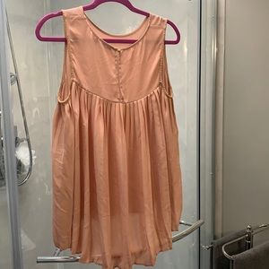 Blush Pink Sleeveless Blouse